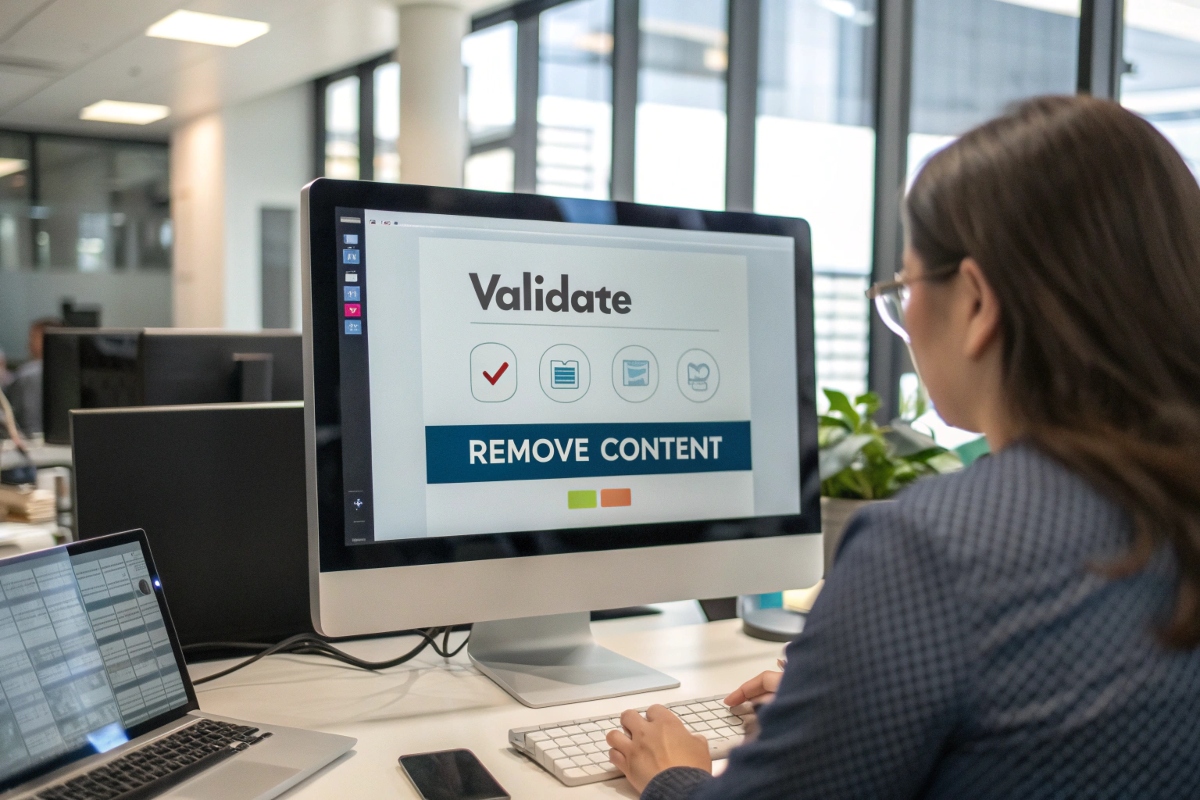 Intervention humaine pour modérer des contenus