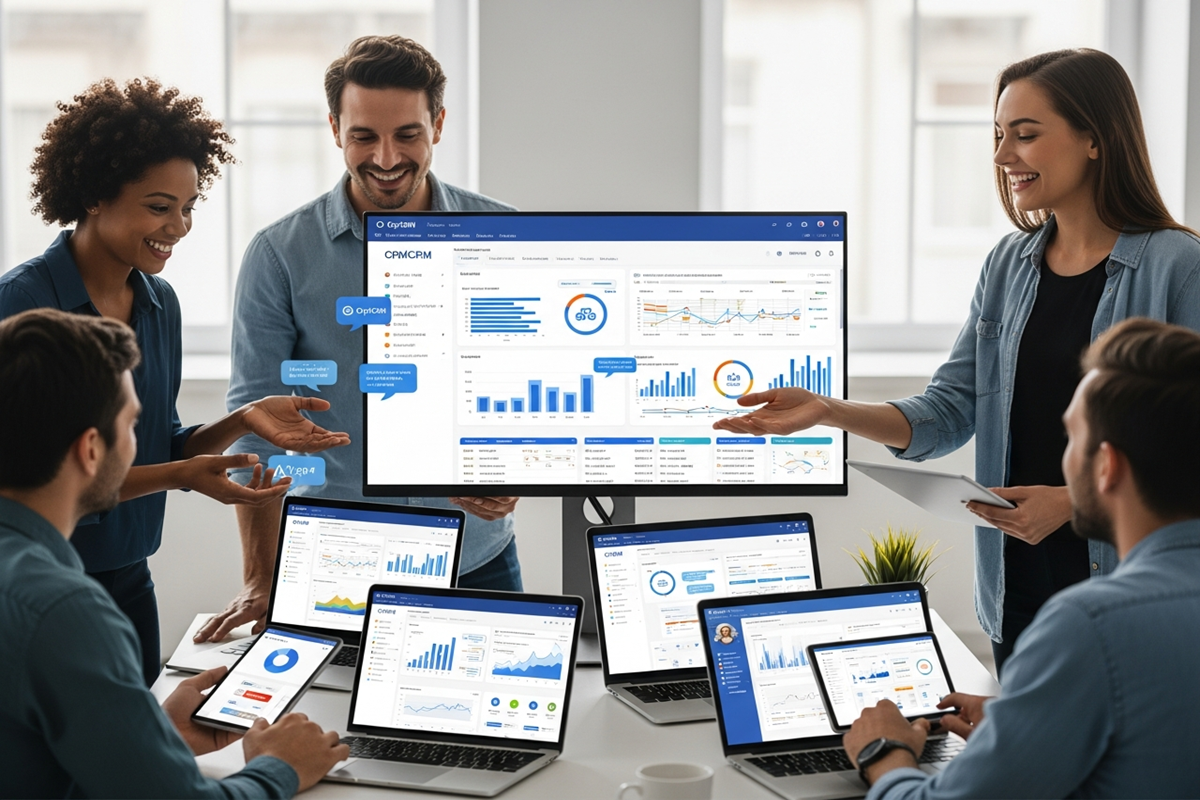 Illustration d’une PME utilisant un CRM pour optimiser la relation client et la communication multicanale
