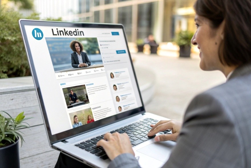 Consultation d’un profil sur LinkedIn