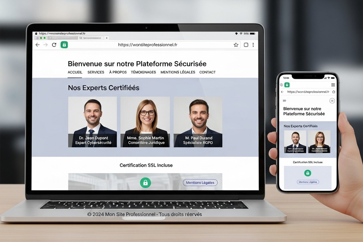 Site web crédible et sécurisé optimisé pour E-E-A-T