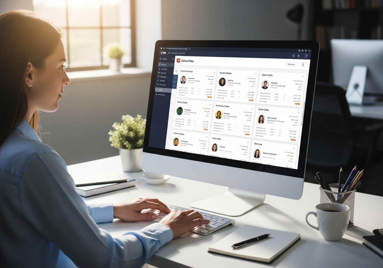 Une chargée de la relation client