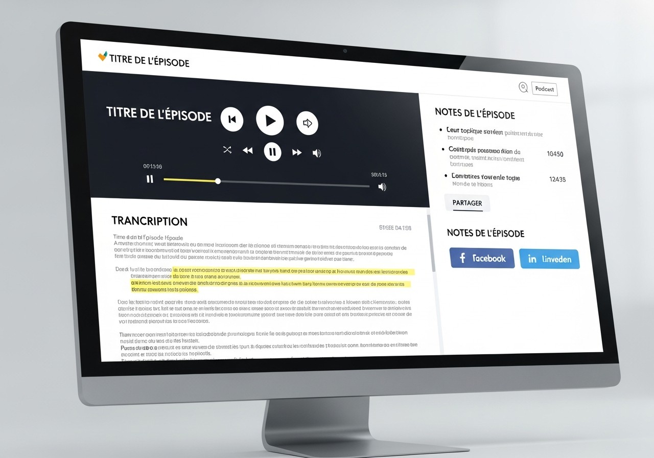 Plateforme digitale optimisée SEO pour podcast d’entreprise