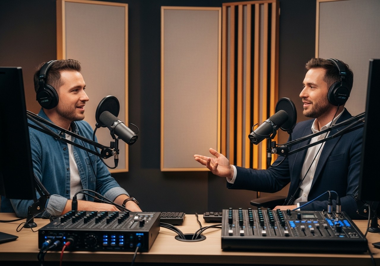 Enregistrement podcast d’entreprise