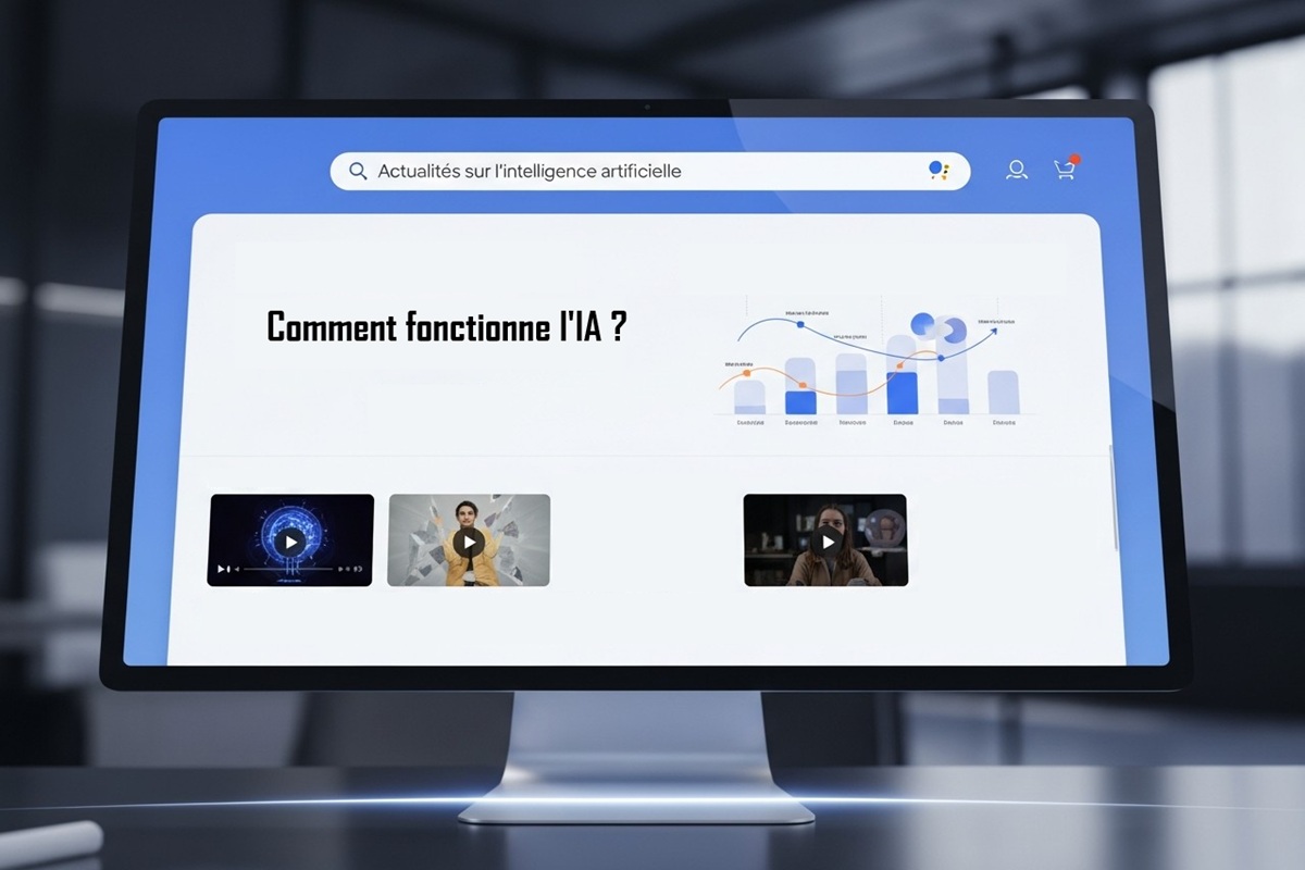 Interface Google SGE IA générative