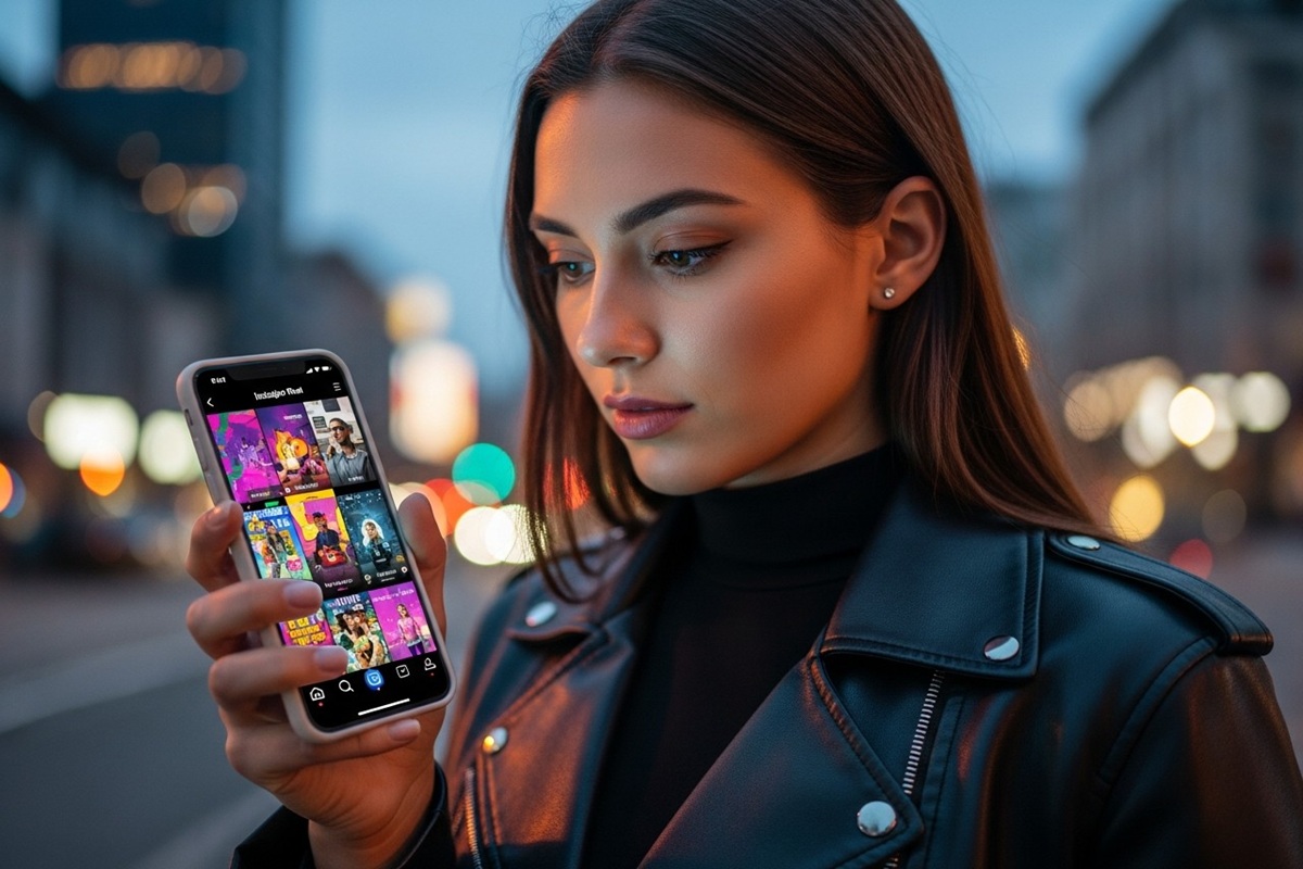 Utilisation de reels vidéos verticales sur smartphone