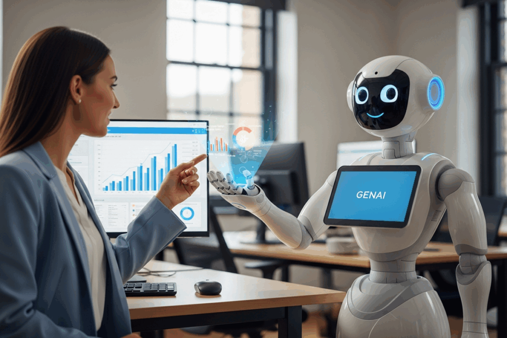 Illustration d’un bot GenAI dans la gestion de la relation client