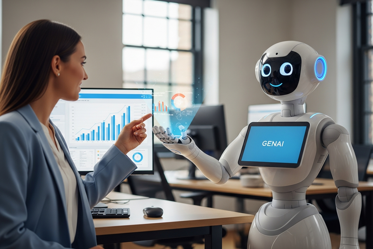 Illustration d’un bot GenAI dans la gestion de la relation client