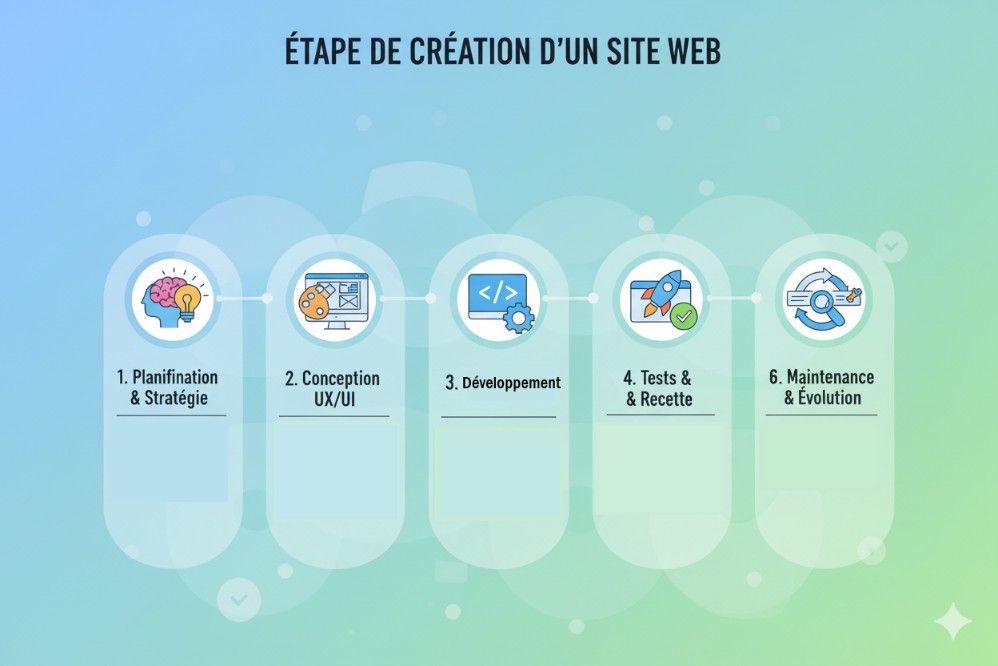 Les étapes de création de sites web