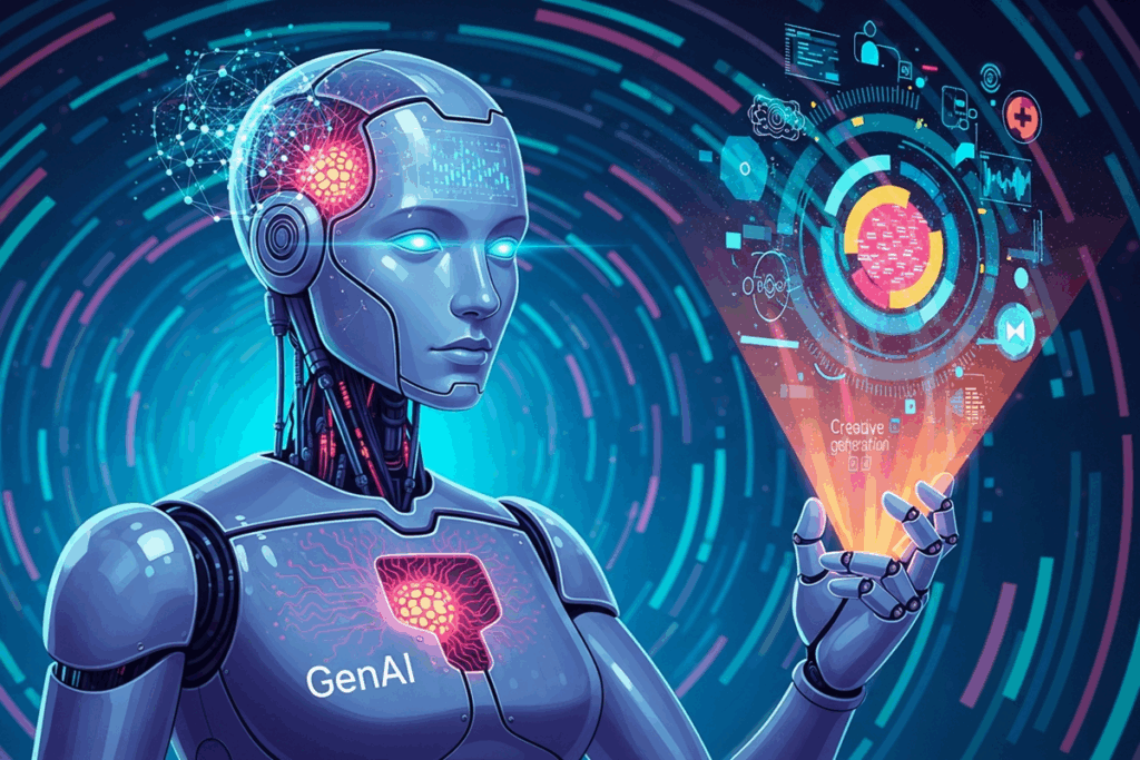Illustration d’un bot GenAI