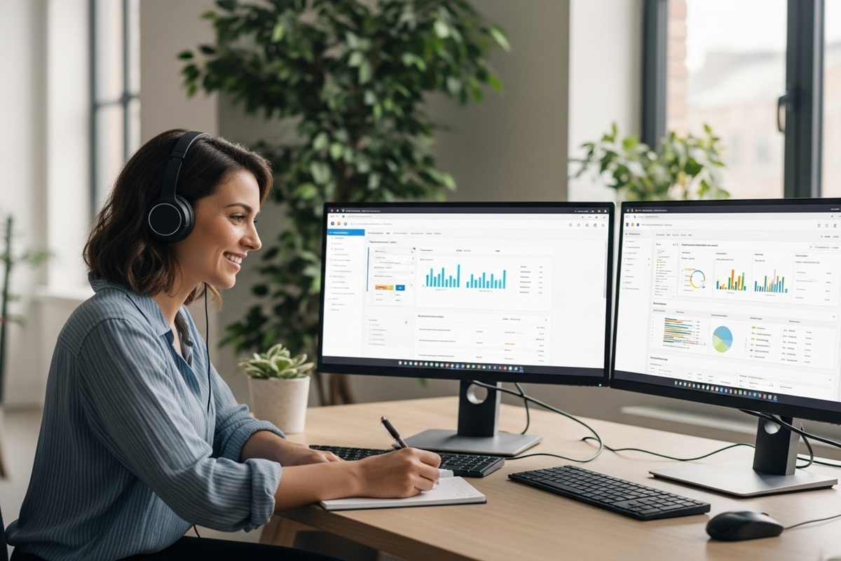 Professionnelle de la relation client externalisée