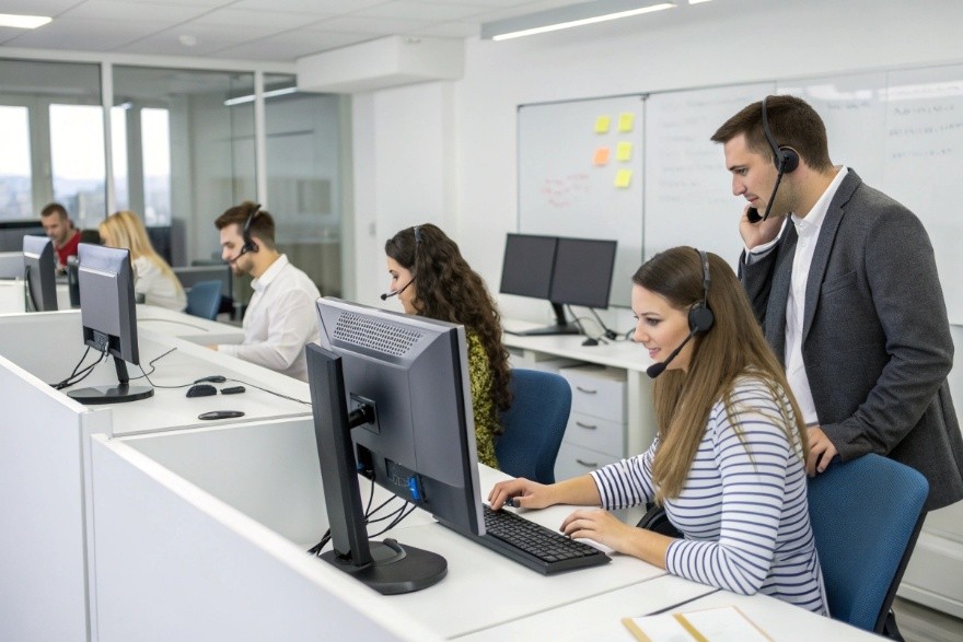 Des gestionnaires de la relation client