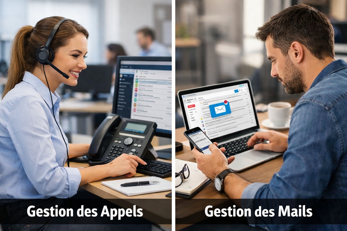 La gestion des mails et des appels