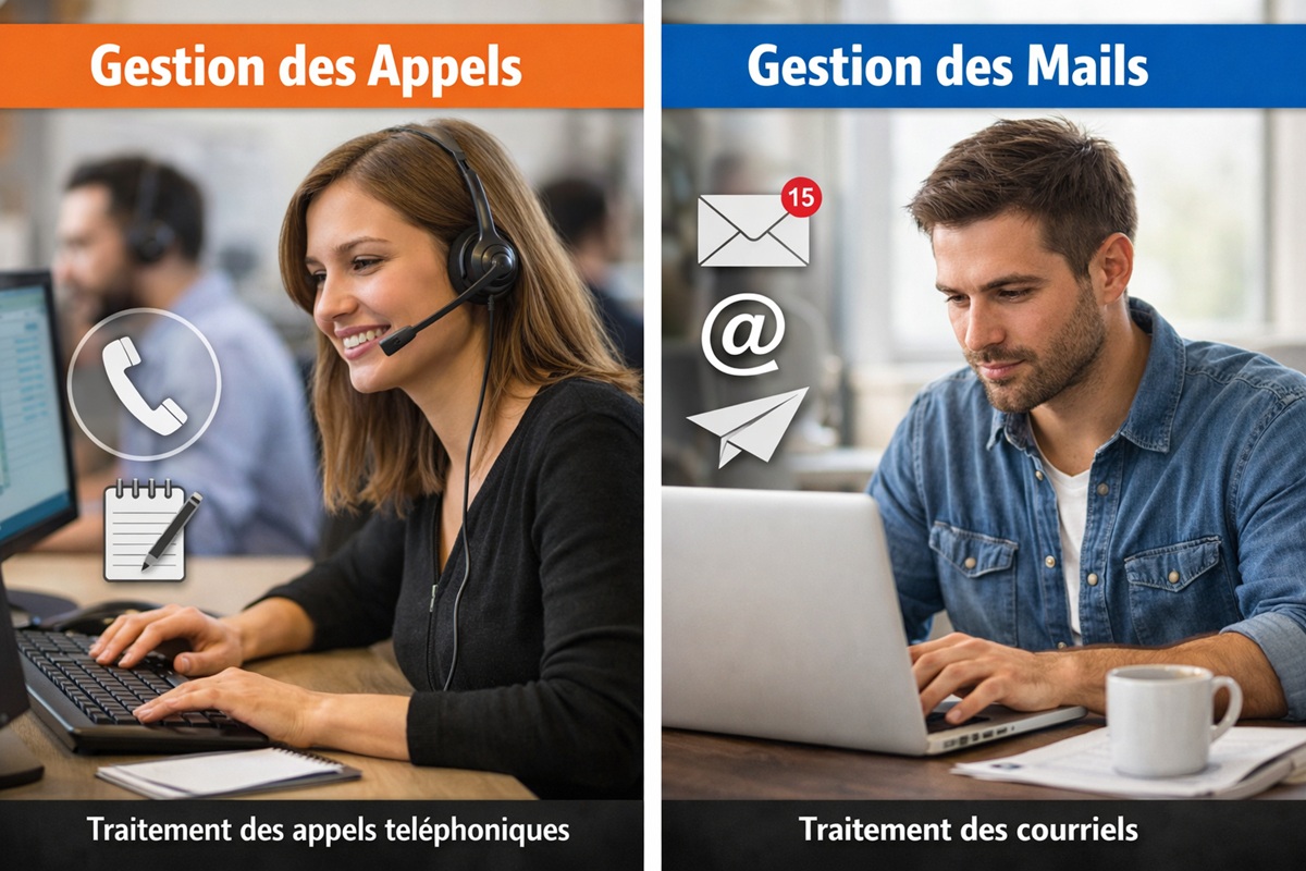 La gestion des mails et des appels