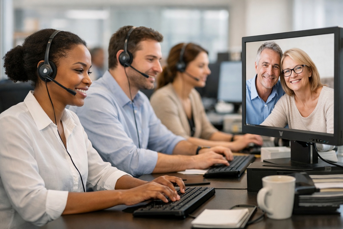 Des chargés de la relation client