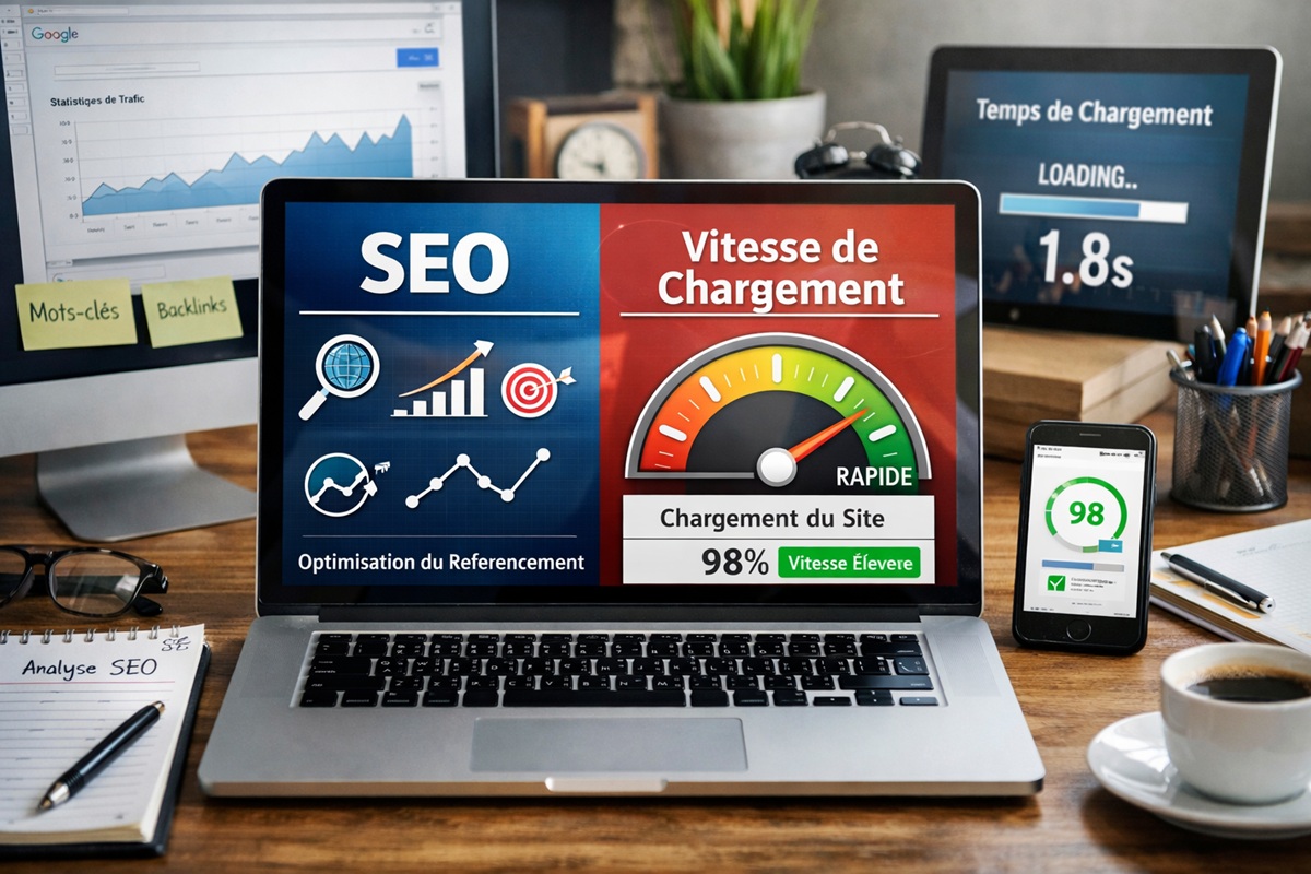 SEO et vitesse de chargement de site web