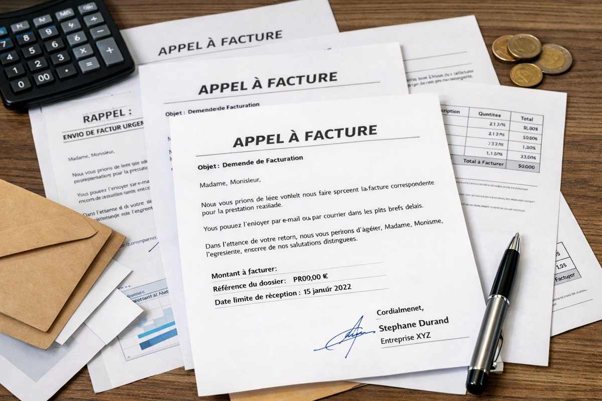 Documents d’appel à facture