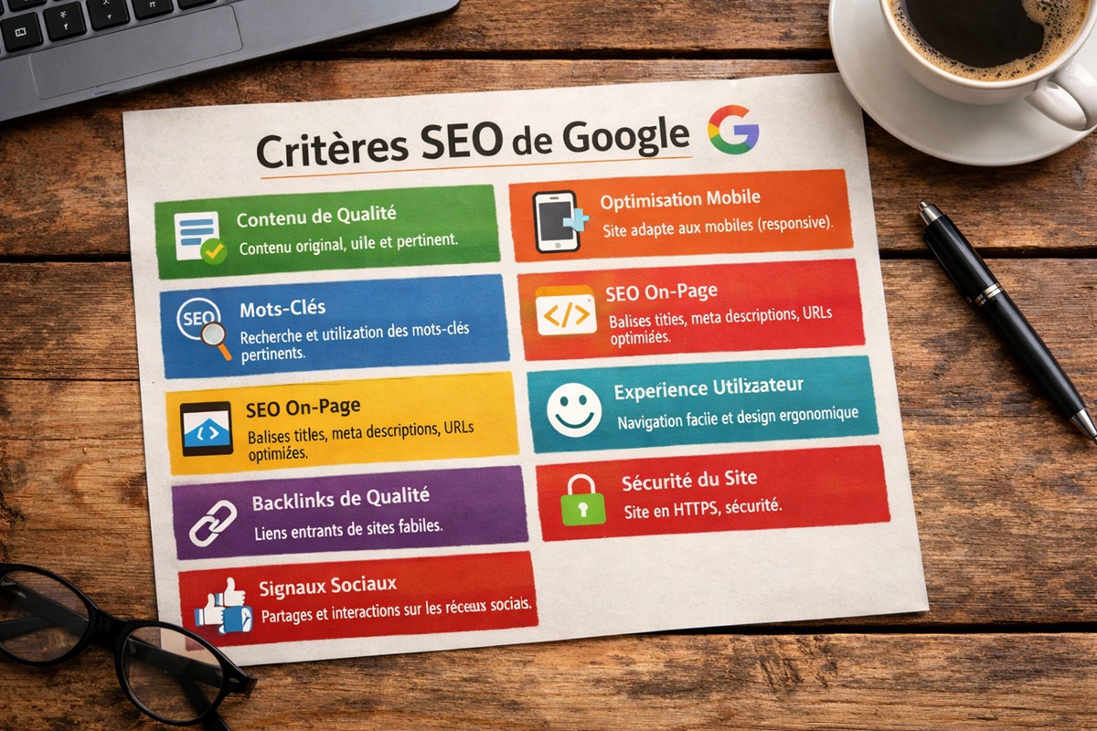 Critères SEO de Google