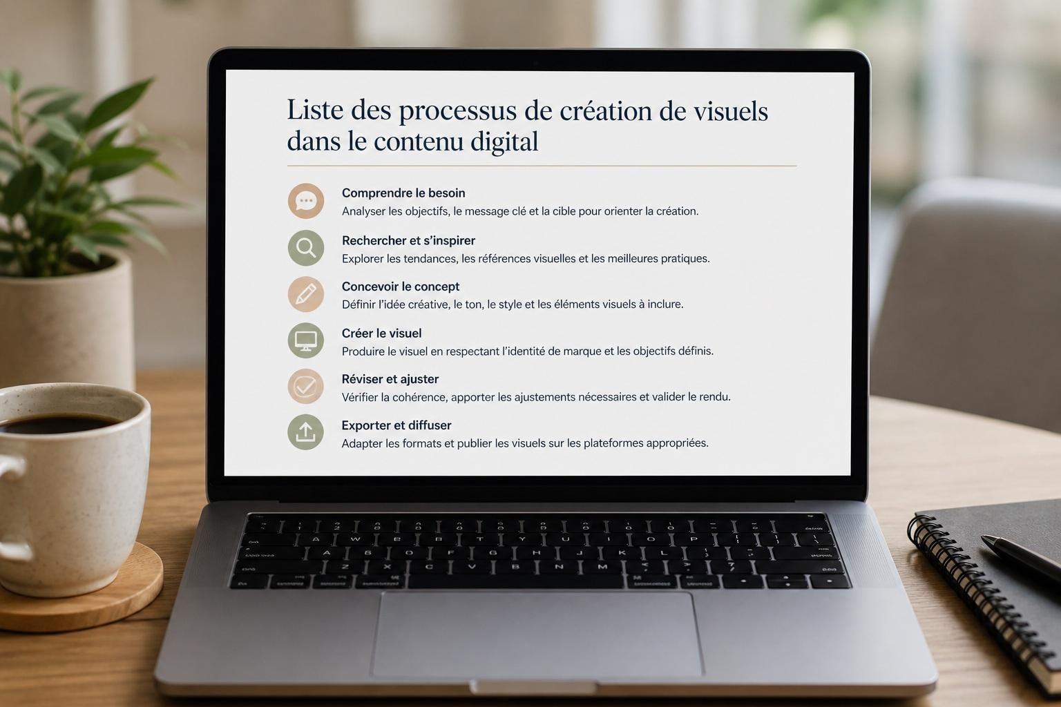 Processus de création de visuels